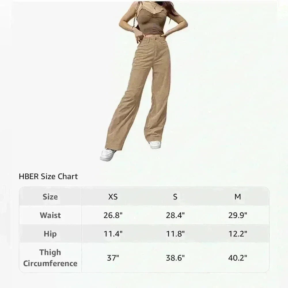 NWOT Amazon Camel corduroy hi-rise wide leg pants, Women’s Size Small - Picture 10 of 10
